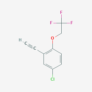 4-Chloro-2-ethynyl-1-(2,2,2-trifluoroethoxy)benzene