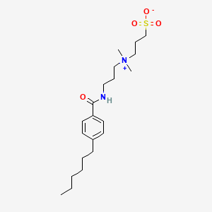 molecular formula C21H36N2O4S B13714267 4-n-Hexylbenzoylamido-propyl-dimethylammoniosulfobetaine 