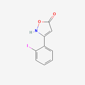 molecular formula C9H6INO2 B13714269 5-Hydroxy-3-(2-iodophenyl)isoxazole CAS No. 2135339-52-3