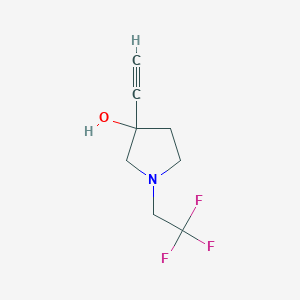 3-Ethynyl-1-(2,2,2-trifluoroethyl)pyrrolidin-3-ol