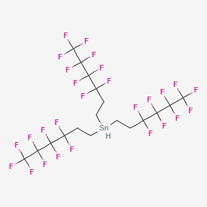 Tris(3,3,4,4,5,5,6,6,6-nonafluorohexyl)stannane