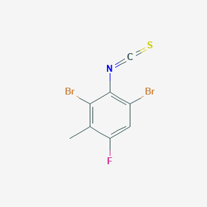 molecular formula C8H4Br2FNS B13714312 2,6-Dibromo-4-fluoro-3-methylphenylisothiocyanate CAS No. 1000576-76-0