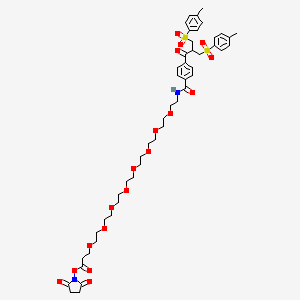 molecular formula C48H64N2O18S2 B13714320 Bis-sulfone-PEG8-NHS Ester 