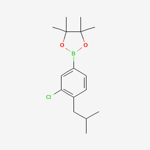 molecular formula C16H24BClO2 B13714338 3-Chloro-4-isobutylphenylboronic Acid Pinacol Ester 