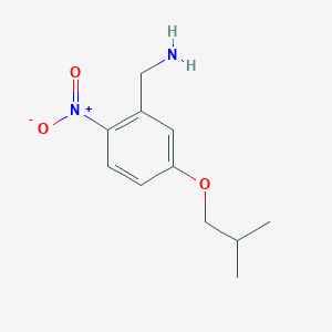 (5-Isobutoxy-2-nitrophenyl)methanamine