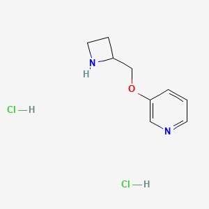 molecular formula C9H14Cl2N2O B13714372 3-(azetidin-2-ylmethoxy)pyridine;dihydrochloride 