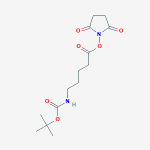 molecular formula C14H22N2O6 B13714407 Boc-5-aminopentanoic NHS ester 