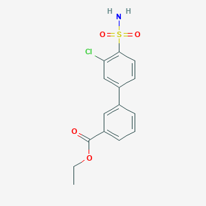 Ethyl 3'-chloro-4'-sulfamoyl-[1,1'-biphenyl]-3-carboxylate