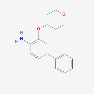 3'-Methyl-3-((tetrahydro-2H-pyran-4-yl)oxy)-[1,1'-biphenyl]-4-amine