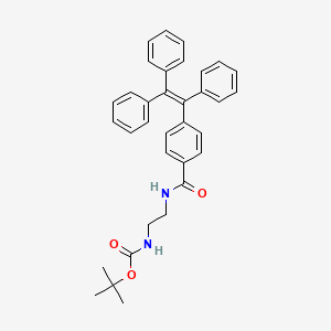 molecular formula C34H34N2O3 B13714428 N-[2-(Boc-amino)ethyl]-4-(1,2,2-triphenylvinyl)benzamide 