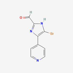 5-Bromo-4-(4-pyridyl)imidazole-2-carbaldehyde