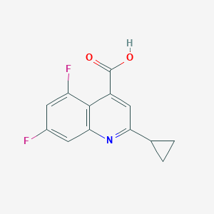 2-Cyclopropyl-5,7-difluoroquinoline-4-carboxylic acid