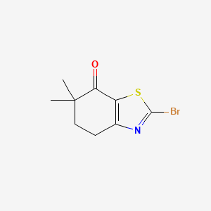 molecular formula C9H10BrNOS B13714564 2-Bromo-6,6-dimethyl-5,6-dihydrobenzothiazol-7(4H)-one 