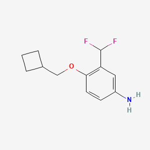 4-(Cyclobutylmethoxy)-3-(difluoromethyl)aniline