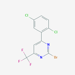 2-Bromo-6-(2,5-dichlorophenyl)-4-(trifluoromethyl)pyrimidine