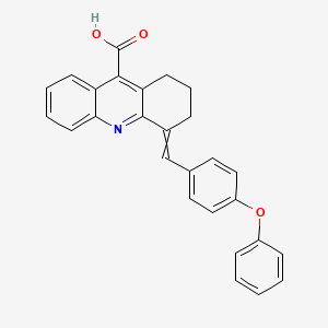 4-(4-Phenoxy-benzylidene)-1,2,3,4-tetrahydro-acridine-9-carboxylic acid