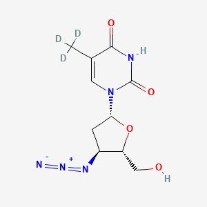 molecular formula C10H13N5O4 B13714631 3'-Azido-3'-deoxythymidine, Methyl-d3 