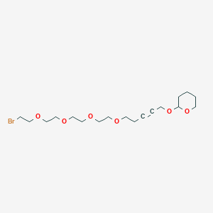 5-(tetrahydro-2H-pyran-2-yloxy)pent-3-yn-1-PEG4-bromide