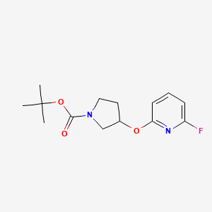 molecular formula C14H19FN2O3 B13714686 tert-Butyl 3-((6-fluoropyridin-2-yl)oxy)pyrrolidine-1-carboxylate 