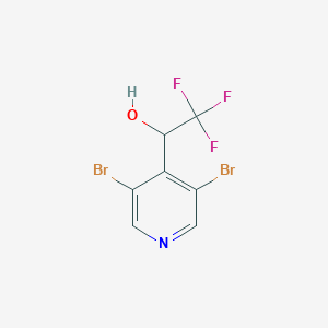 3,5-Dibromo-alpha-(trifluoromethyl)pyridine-4-methanol