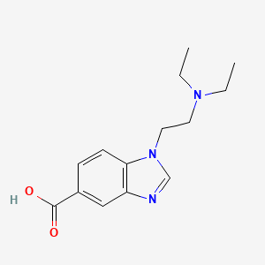 molecular formula C14H19N3O2 B1371475 1-[2-(diethylamino)ethyl]-1H-benzimidazole-5-carboxylic acid 