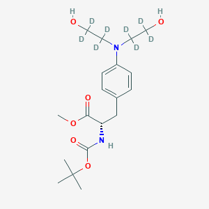 N-Boc-4-[bis(2-hydroxyethyl-d4)amino]-L-phenylalanine Methyl Ester