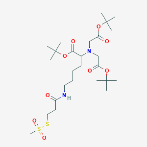 Ethylmethanethiosulfonate-2-carboxy[(5'-amino-1'-carboxypentyl)iminodiacetic Acid] Amide Tri-tert-butyl ester