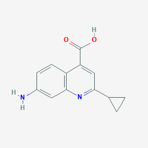 7-Amino-2-cyclopropylquinoline-4-carboxylic Acid