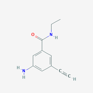 3-Amino-N-ethyl-5-ethynylbenzamide