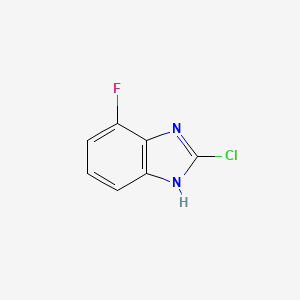 molecular formula C7H4ClFN2 B1371481 2-Chloro-4-fluoro-1H-benzo[d]imidazole CAS No. 256519-11-6