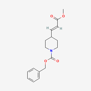 trans-4-(2-Methoxycarbonyl-vinyl)-piperidine-1-carboxylic acid benzyl ester