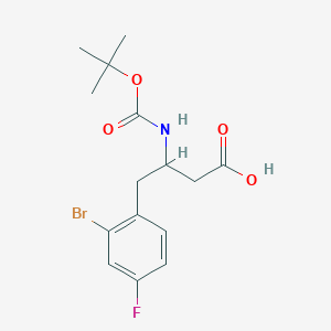 3-(Boc-amino)-4-(2-bromo-4-fluorophenyl)butyric Acid