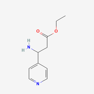 molecular formula C10H14N2O2 B1371484 Ethyl 3-amino-3-(pyridin-4-yl)propanoate CAS No. 77742-28-0