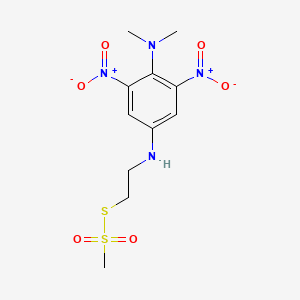 1-N,1-N-dimethyl-4-N-(2-methylsulfonylsulfanylethyl)-2,6-dinitrobenzene-1,4-diamine