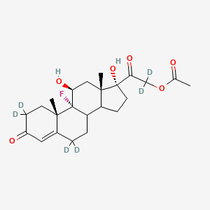 molecular formula C23H31FO6 B13714862 Fludrocortisone-21-Acetate-D6 (major) 