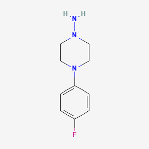 molecular formula C10H14FN3 B1371488 4-(4-Fluorophenyl)piperazin-1-amine 