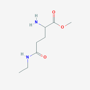 molecular formula C8H16N2O3 B13714887 Methyl 2-amino-5-(ethylamino)-5-oxopentanoate 