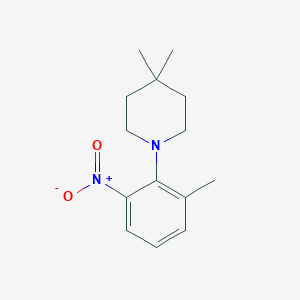 4,4-Dimethyl-1-(2-methyl-6-nitrophenyl)piperidine