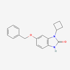 molecular formula C18H18N2O2 B13715015 6-(Benzyloxy)-1-cyclobutyl-1H-benzo[d]imidazol-2(3H)-one 