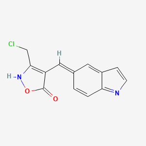 4-((1H-Indol-5-yl)methylene)-3-(chloromethyl)isoxazol-5(4H)-one