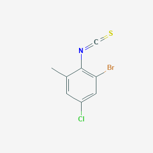 molecular formula C8H5BrClNS B13715070 2-Bromo-4-chloro-6-methylphenylisothiocyanate 