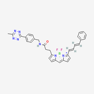 3-[2,2-difluoro-12-[(1E,3E)-4-phenylbuta-1,3-dienyl]-3-aza-1-azonia-2-boranuidatricyclo[7.3.0.03,7]dodeca-1(12),4,6,8,10-pentaen-4-yl]-N-[[4-(6-methyl-1,2,4,5-tetrazin-3-yl)phenyl]methyl]propanamide