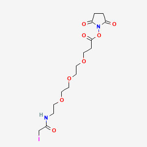 Iodoacetamido-PEG3-NHS ester