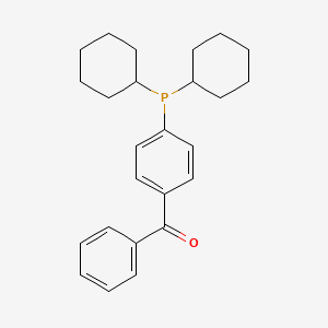 (4-Dicyclohexylphosphanylphenyl)-phenylmethanone