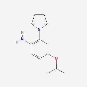 4-Isopropoxy-2-(pyrrolidin-1-yl)aniline