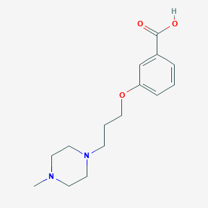 molecular formula C15H22N2O3 B13715187 3-(3-(4-Methylpiperazin-1-yl)propoxy)benzoic acid 