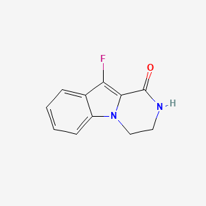 10-Fluoro-3,4-dihydropyrazino[1,2-a]indol-1(2H)-one