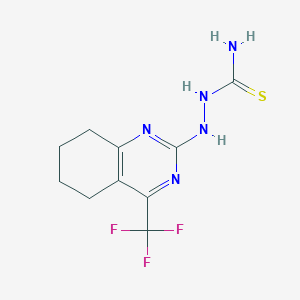 molecular formula C10H12F3N5S B13715226 5,6,7,8-Tetrahydro-2-thiosemicarbazido-4-(trifluoromethyl)quinazoline 