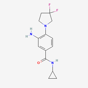 3-Amino-N-cyclopropyl-4-(3,3-difluoropyrrolidin-1-yl)benzamide