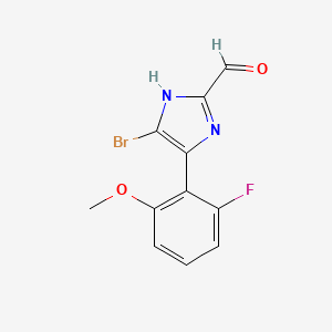 5-Bromo-4-(2-fluoro-6-methoxyphenyl)imidazole-2-carbaldehyde